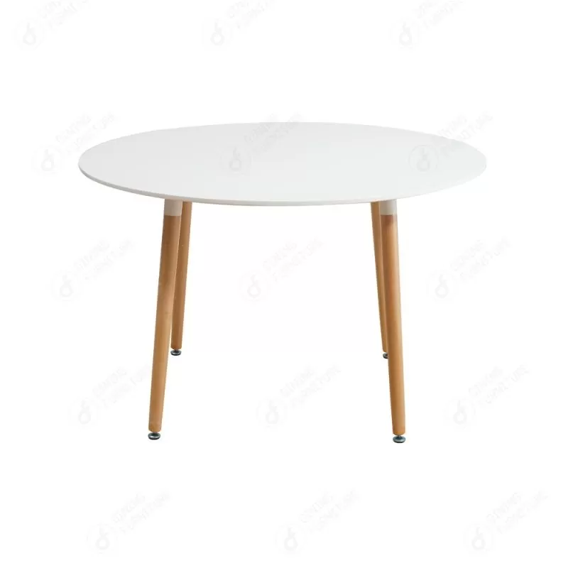 MDF Round Wooden Leg Dining Table DT-M06