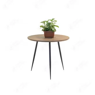 MDF Small Round Table with Iron Legs DT-M11