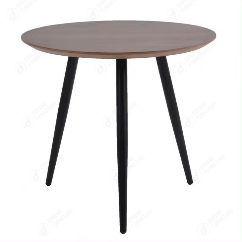 MDF Small Round Table with Iron Legs DT-M11