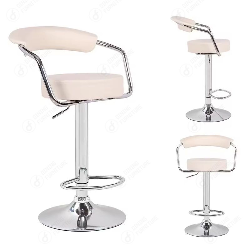 Upholstered Bar Chair with Disc Base DB-U68AS