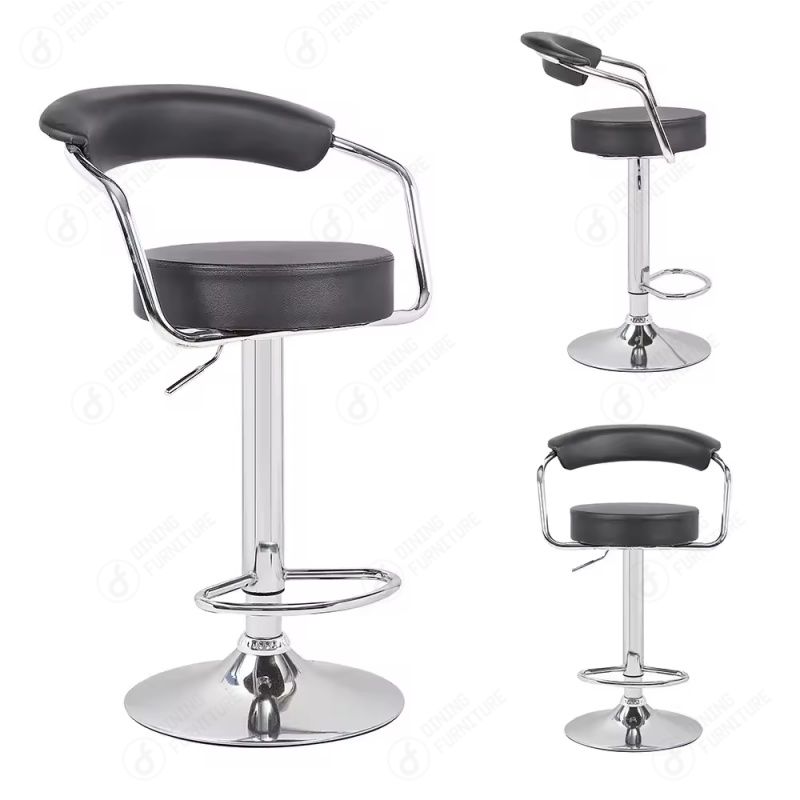 Upholstered Bar Chair with Disc Base DB-U68AS