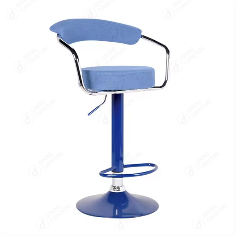 Upholstered Bar Chair with Disc Base DB-U68AS