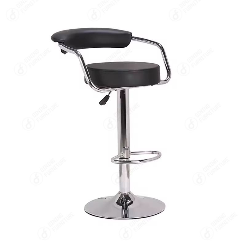 Upholstered Bar Chair with Disc Base DB-U68AS