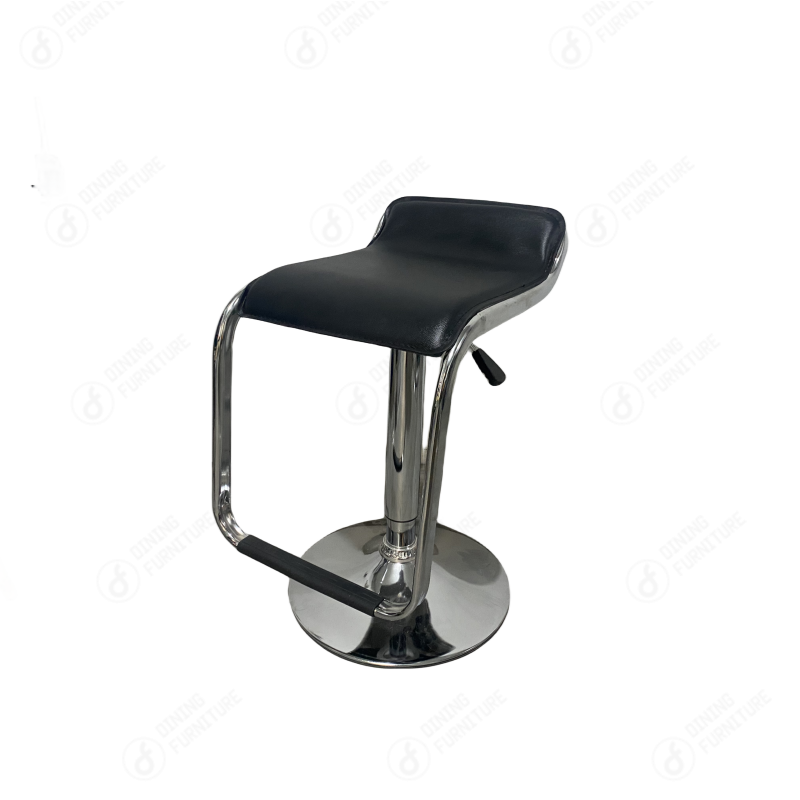 Leather Swivel Bar Chair with Footrest DB-U67S