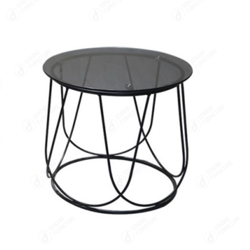 Tempered Glass with Metal Base Coffee Table DT-G19