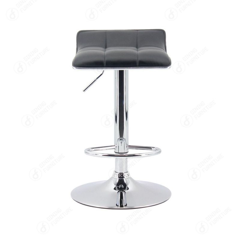 Flat Seat Leather Swivel Bar Chair DB-U66S