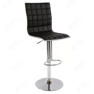 Leather Adjustable Bar Stool with Chrome Base DB-U69AS