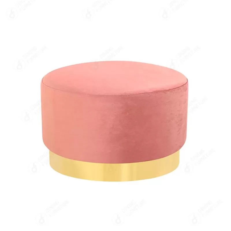 Round Velvet Ottoman DF-12