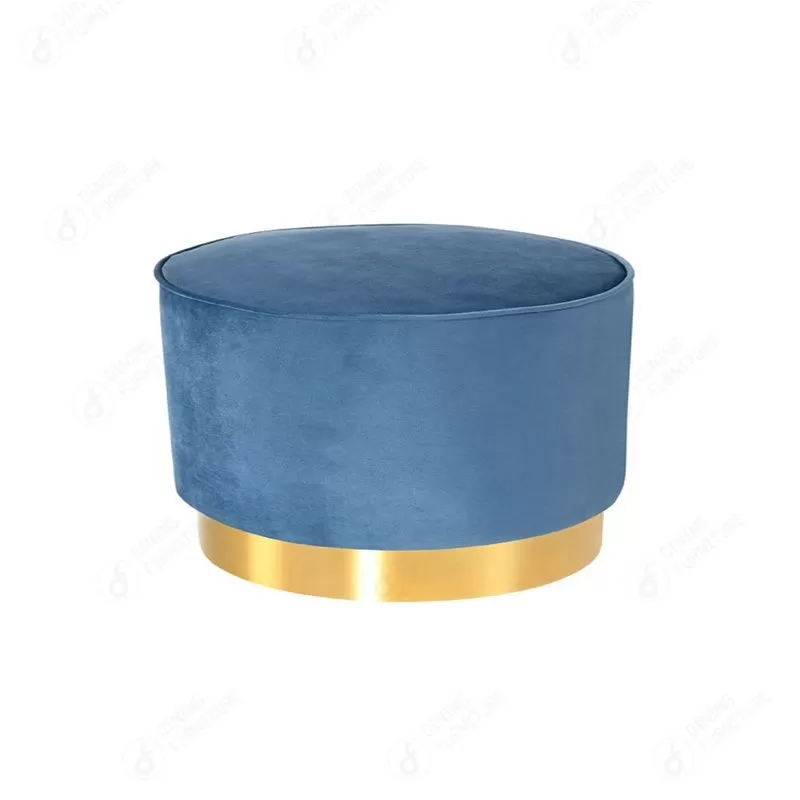 Round Velvet Ottoman DF-12