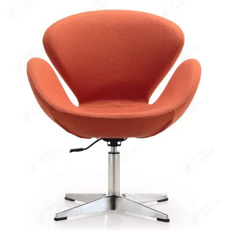 Wing Upholstered Fabric Chair Outstretched Reception Chair DS-14