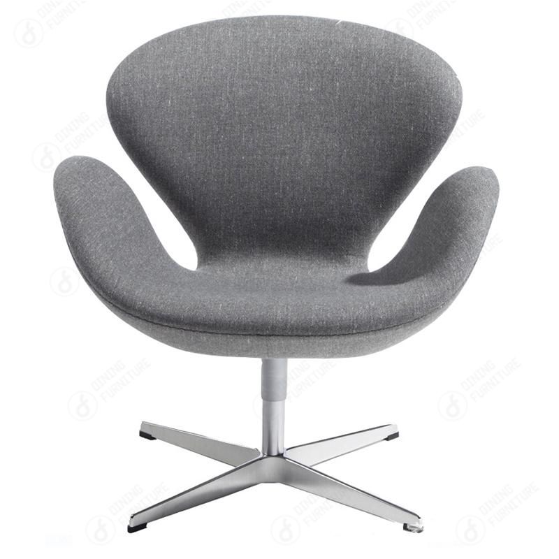 Wing Upholstered Fabric Chair Outstretched Reception Chair DS-14