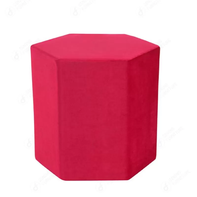 Upholstered Footstool Solid Wood frame Makeup Stool DF-15