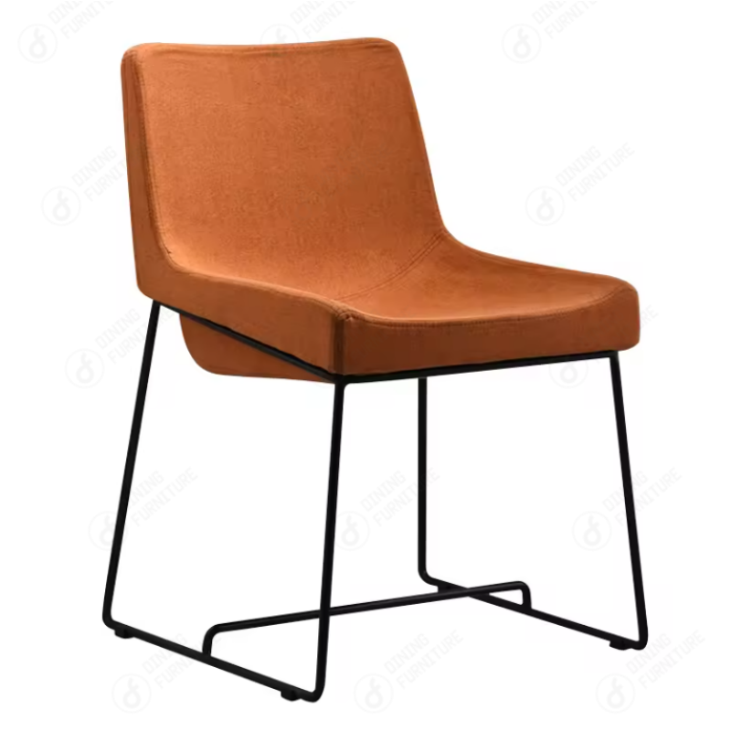 Fabric Covered Upholstered with Metal Legs DS-01