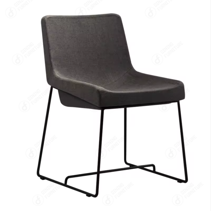 Fabric Covered Upholstered with Metal Legs DS-01