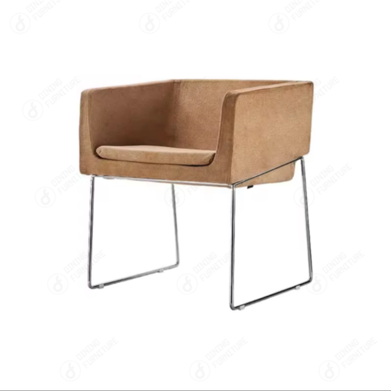 Fabric Armrest Sofa Chair with Metal Chair DS-02