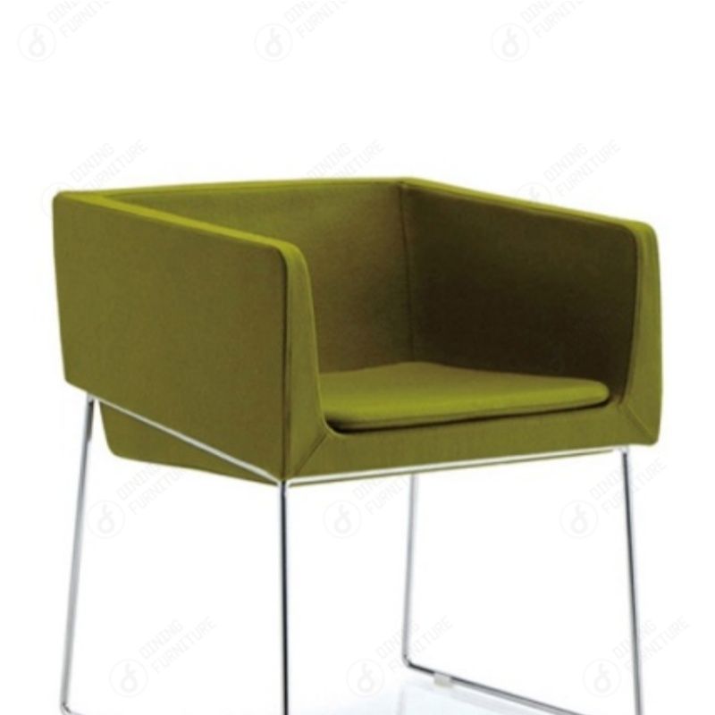 Fabric Armrest Sofa Chair with Metal Chair DS-02