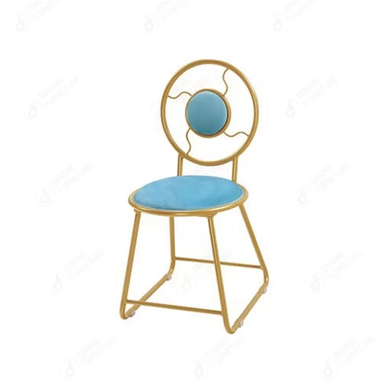 Metal Chair with Hollow Round Backrest DC-H08