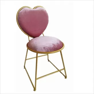 Metal Frame Dresser Seat Vanity Makeup Chair DC-H06