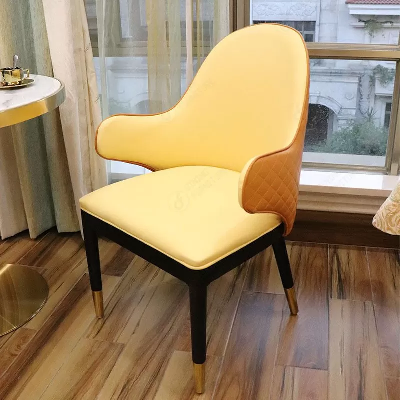 PU Leather Dining Chair Upholstered with High Backrest DC-U54