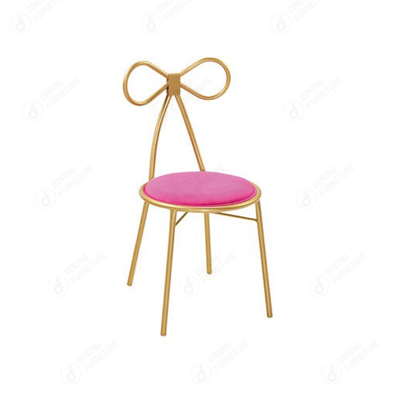 Iron Art Dining Chair Gold Lounge Chair Makeup Chair DC-H07