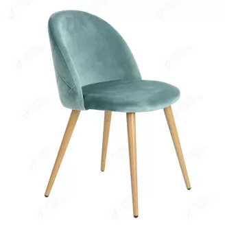 Velvet Armchair High Back Metal Legs DC-R01A