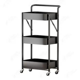 3 Layer Metal Shelf Kitchen Rolling Cart DZ-06