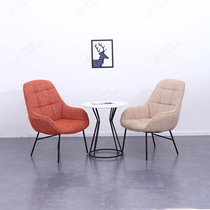 Fabric Sofa Chair Metal Low Legs with Armrests DS-07